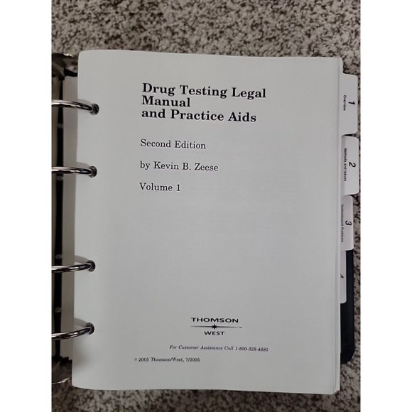 DRUG TESTING LEGAL MANUAL AND PRACTICE‎ AIDS 2005 2nd EDITION VOL 1 Kevin Zeese - Picture 2 of 7